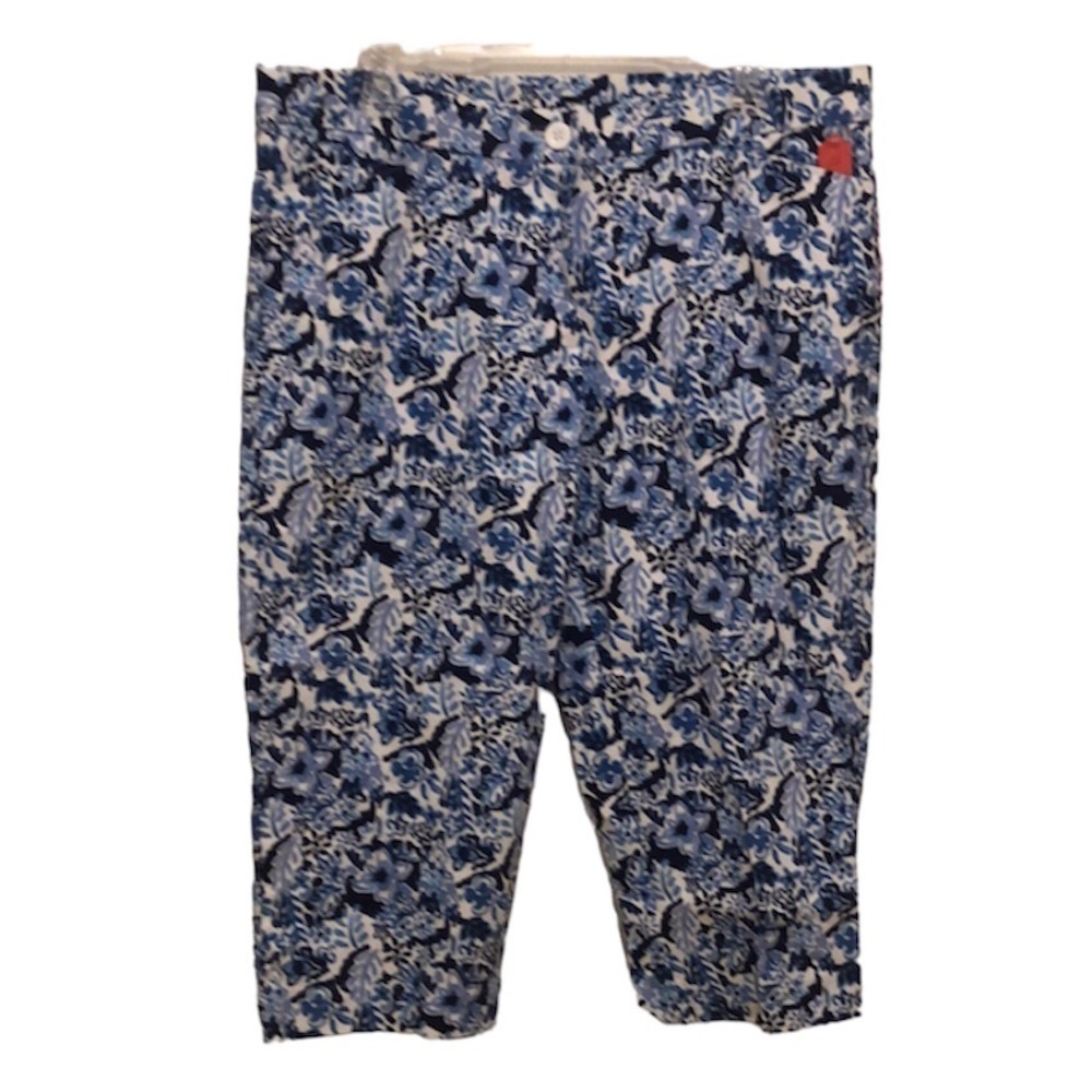 Coral Bay NEW Capri Crop Pants Blue Size 14P